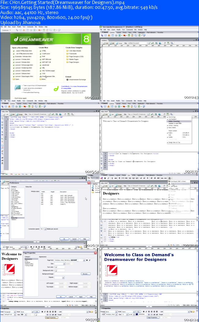 Class On Demand - Dreamweaver for Designers