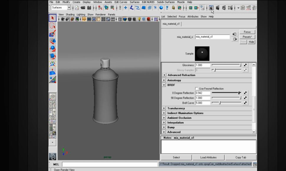 Shader Recipes: Brushed Metal Surfaces in Maya