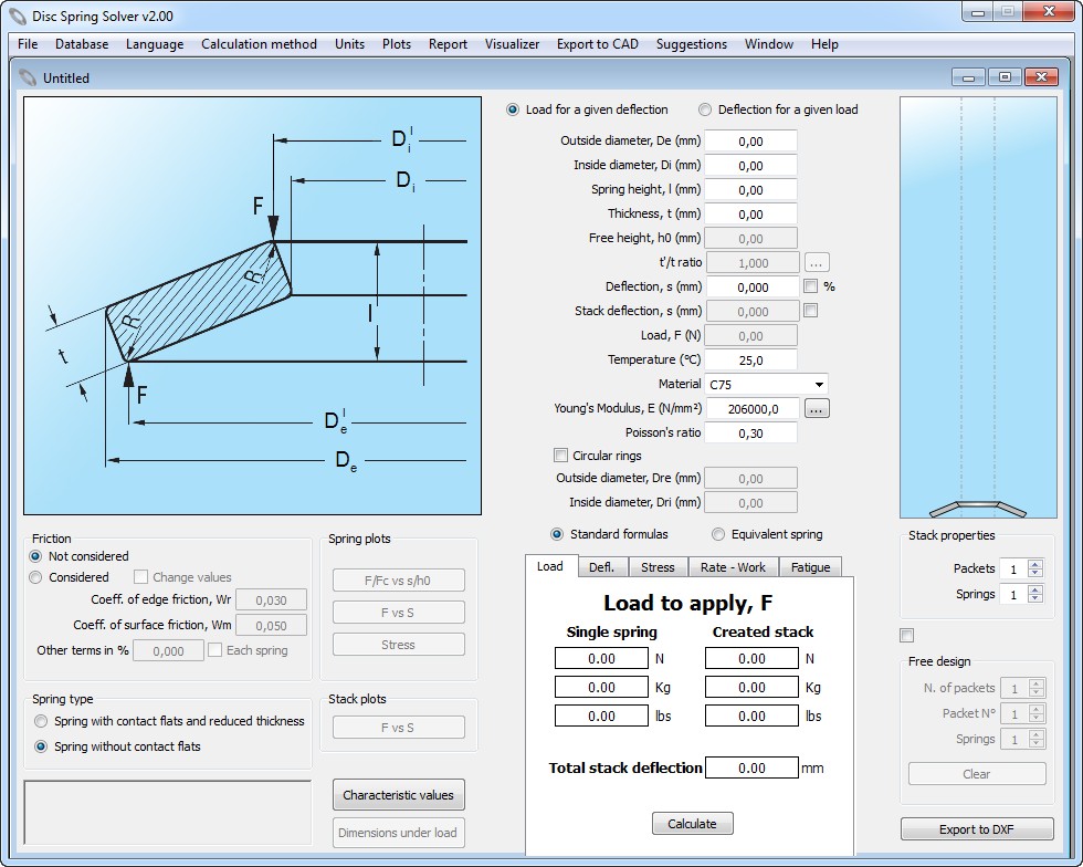 Disc Spring Solver 2.0