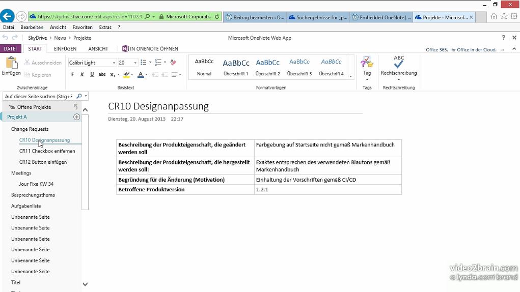  OneNote 2013 für Fortgeschrittene 