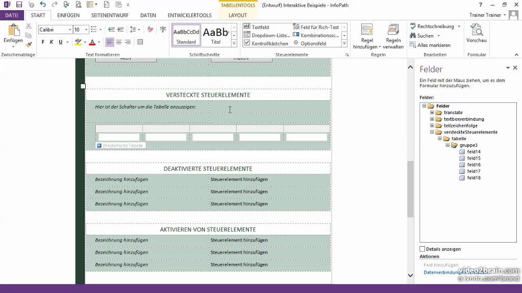  InfoPath 2013 für Fortgeschrittene 