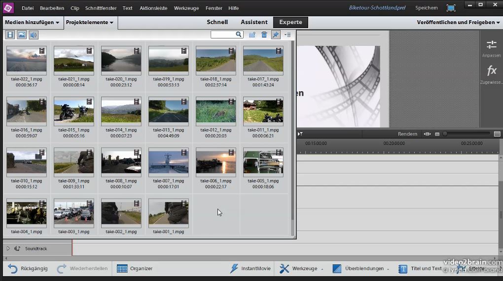  Videos bearbeiten mit Premiere Elements 12 