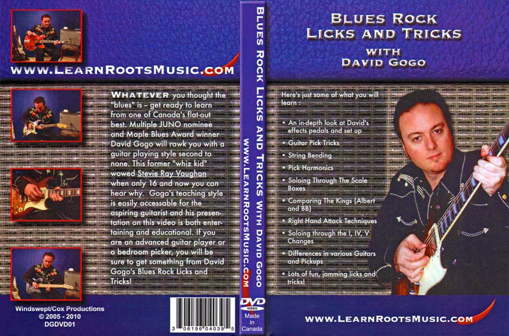 Learn Roots Music - Blues Rock Licks and Tricks - David Gogo - DVD (2008)