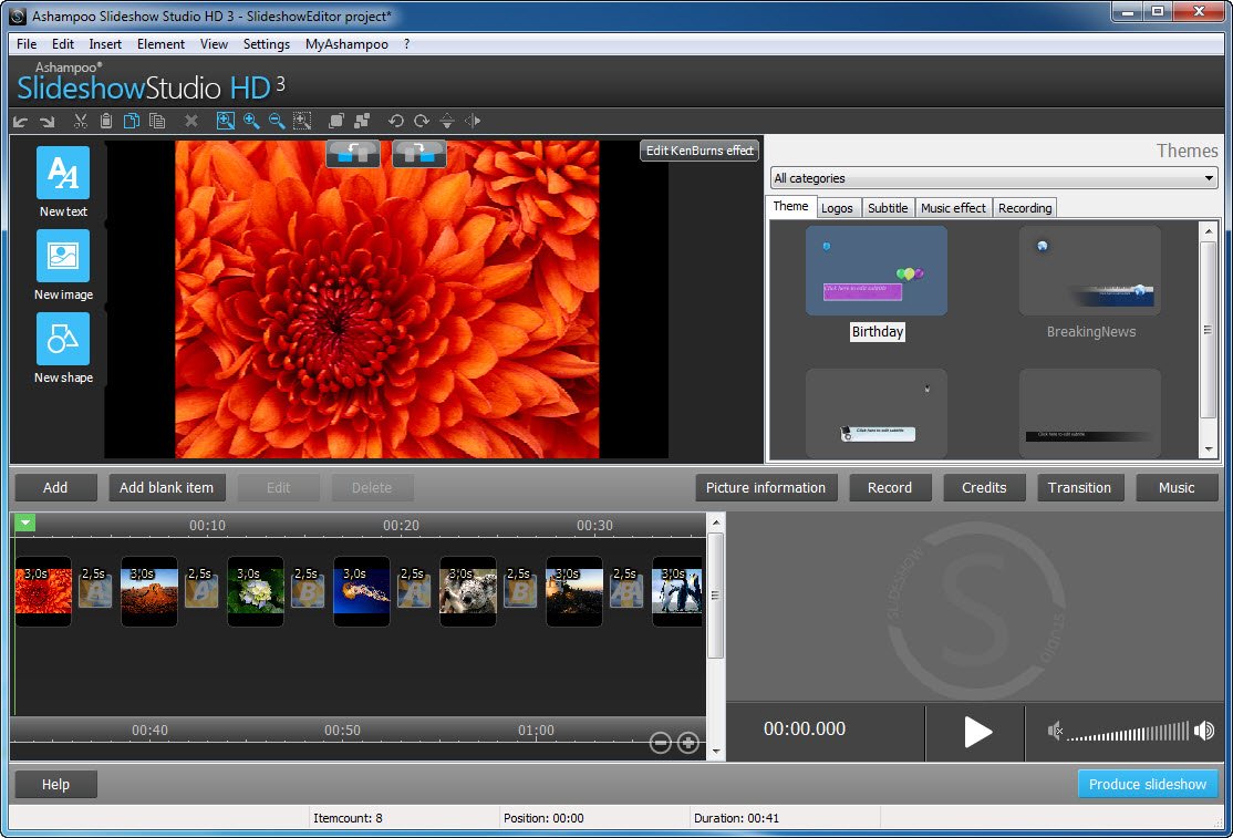 Ashampoo Slideshow Studio HD 3.0.0.17 Beta + Portable