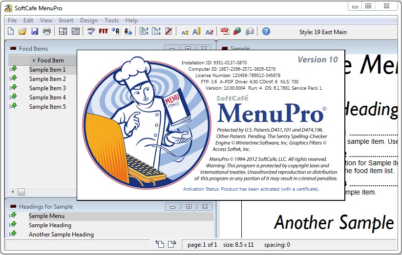 SoftCafe MenuPro 10.00.0004
