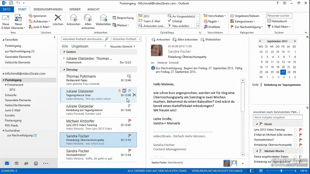  Die Outlook 2013-Schulung E-Mail, Kalender, Kontakte und Aufgaben im Griff