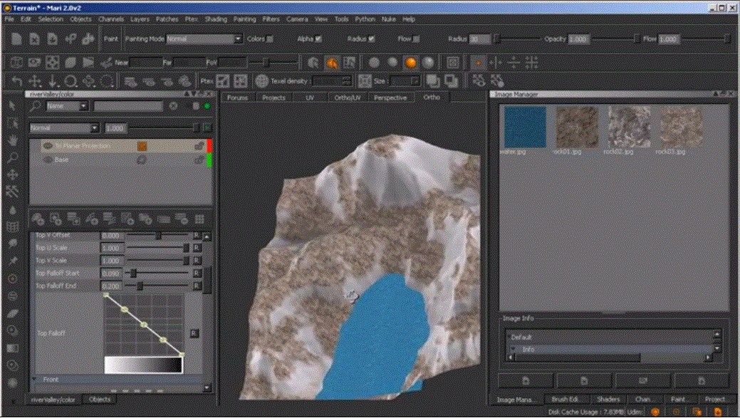 Painting Textures for Terrain in MARI