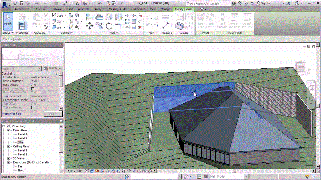 Site Design and Modeling in Revit