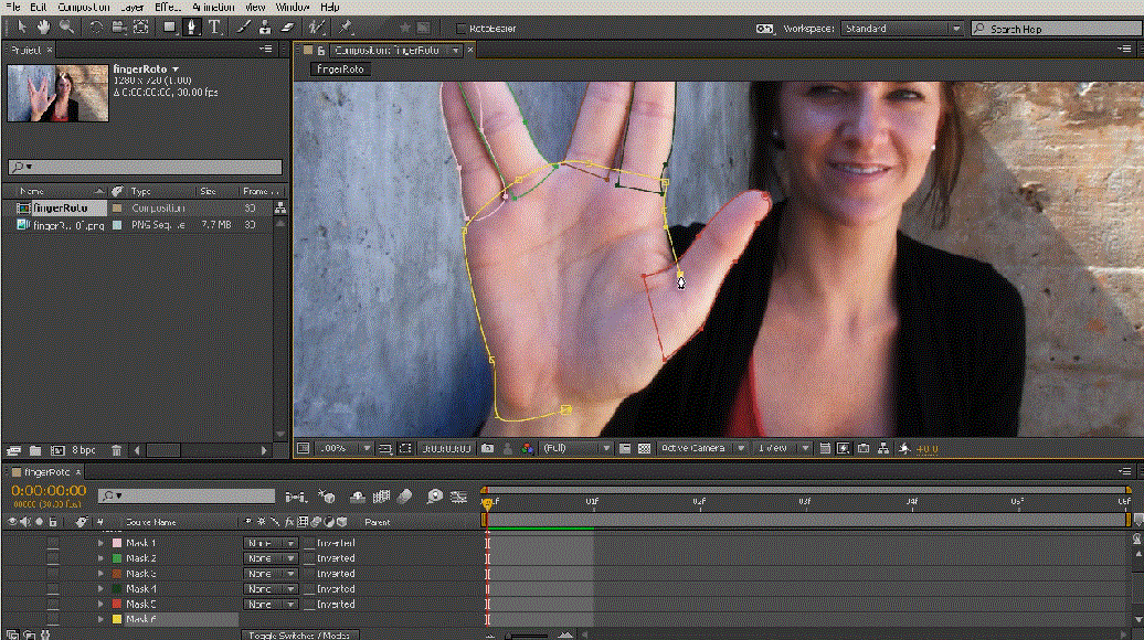 Rotoscoping in After Effects