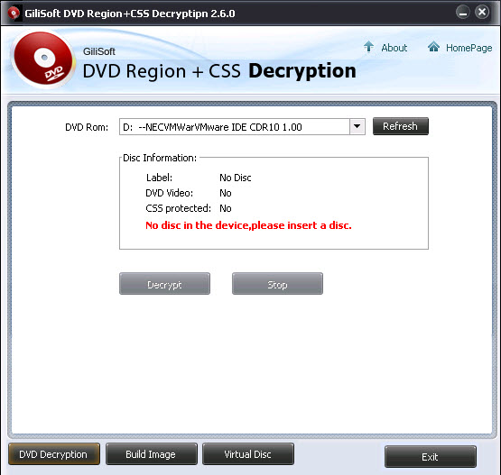 GiliSoft DVD Region CSS Decryption 2.6.0