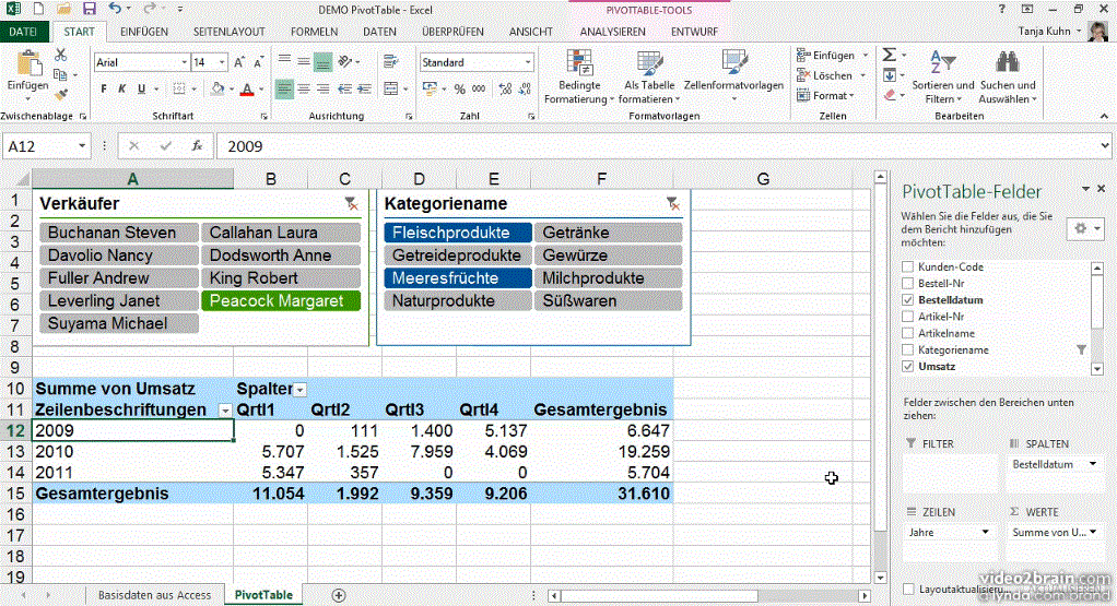  Excel 2013: Pivot-Tabellen