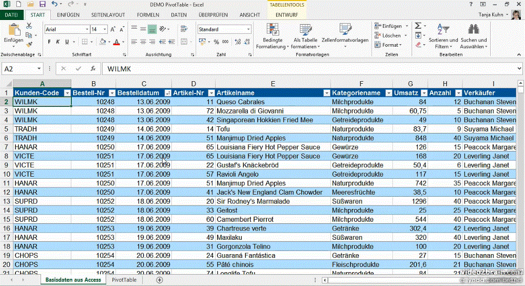  Excel 2013: Pivot-Tabellen