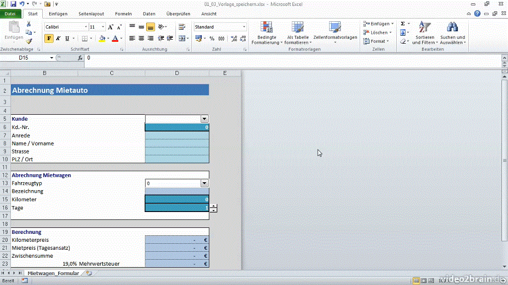  Excel 2010: Formulare 