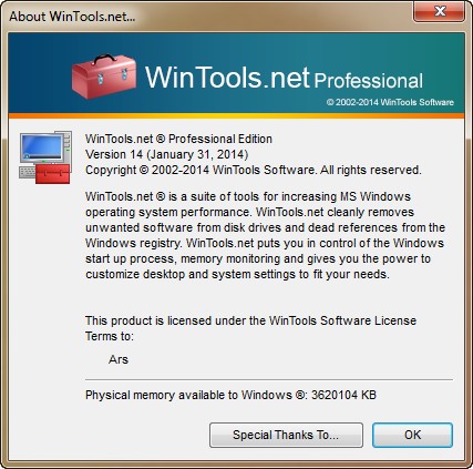 WinTools.net Professional 14.0.1