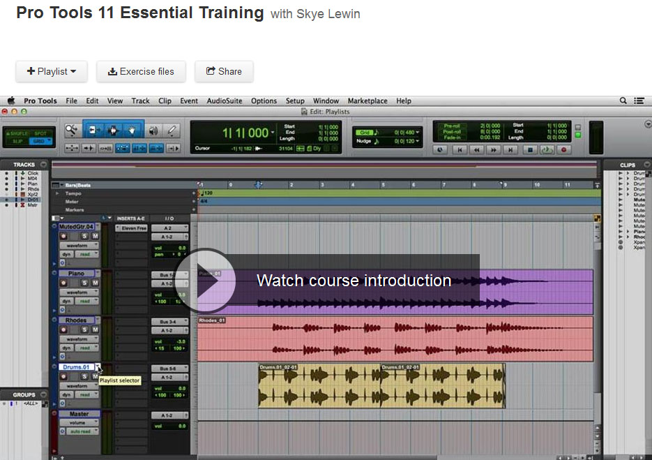 Pro Tools 11 Essential Training (Repost)