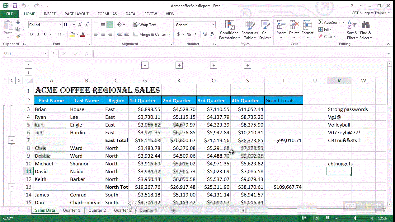 CBT NUGGETS: Microsoft Excel 2013 77-420