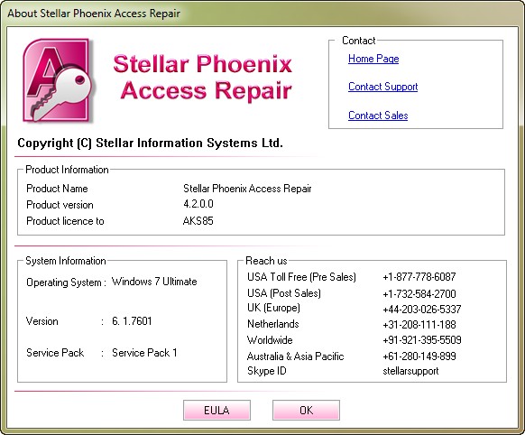 Stellar Phoenix Access Repair 4.2