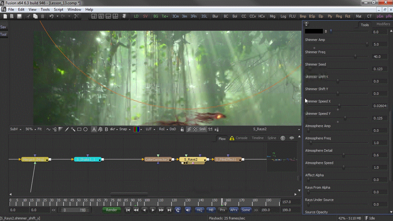 Creating an Abstract Forest Entity Using KRAKATOA in Maya and Fusion