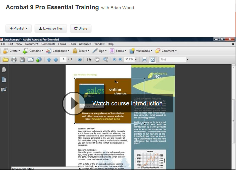 Acrobat 9 Pro Essential Training