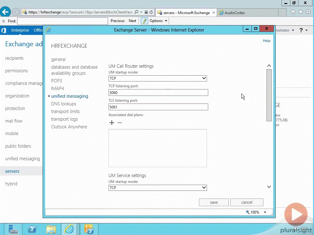 Exchange Server 2013 Unified Messaging