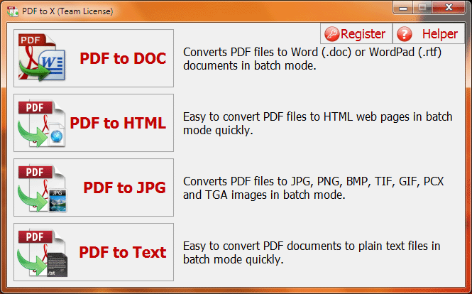 PDF to X 4.0 Build 040