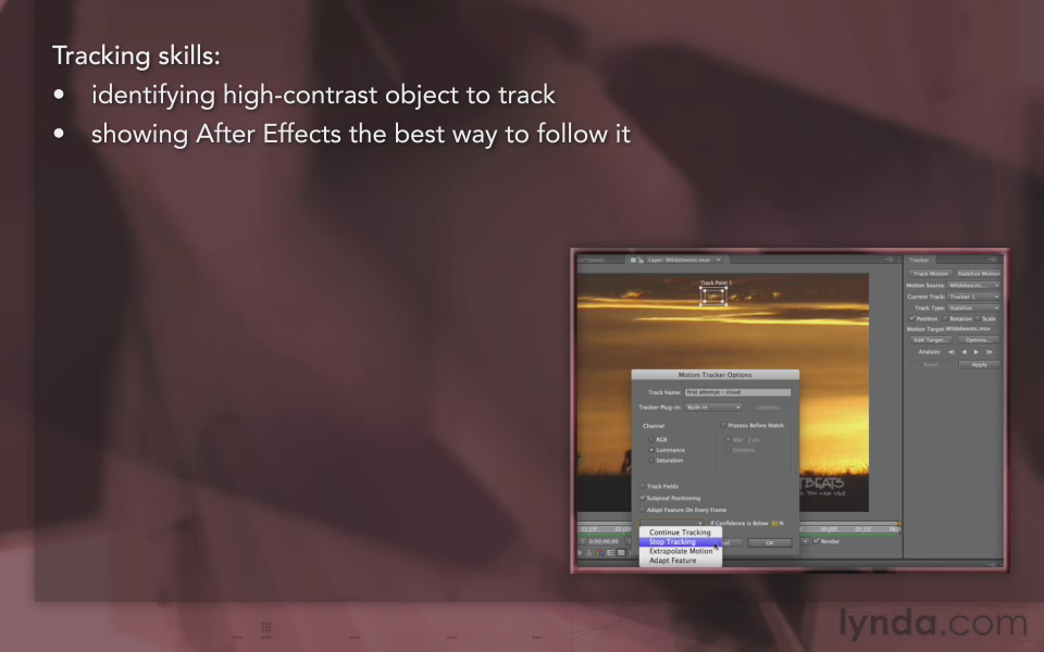 After Effects Apprentice 12: Tracking and Keying