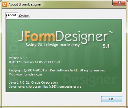 FormDev JFormDesigner 5.1.1