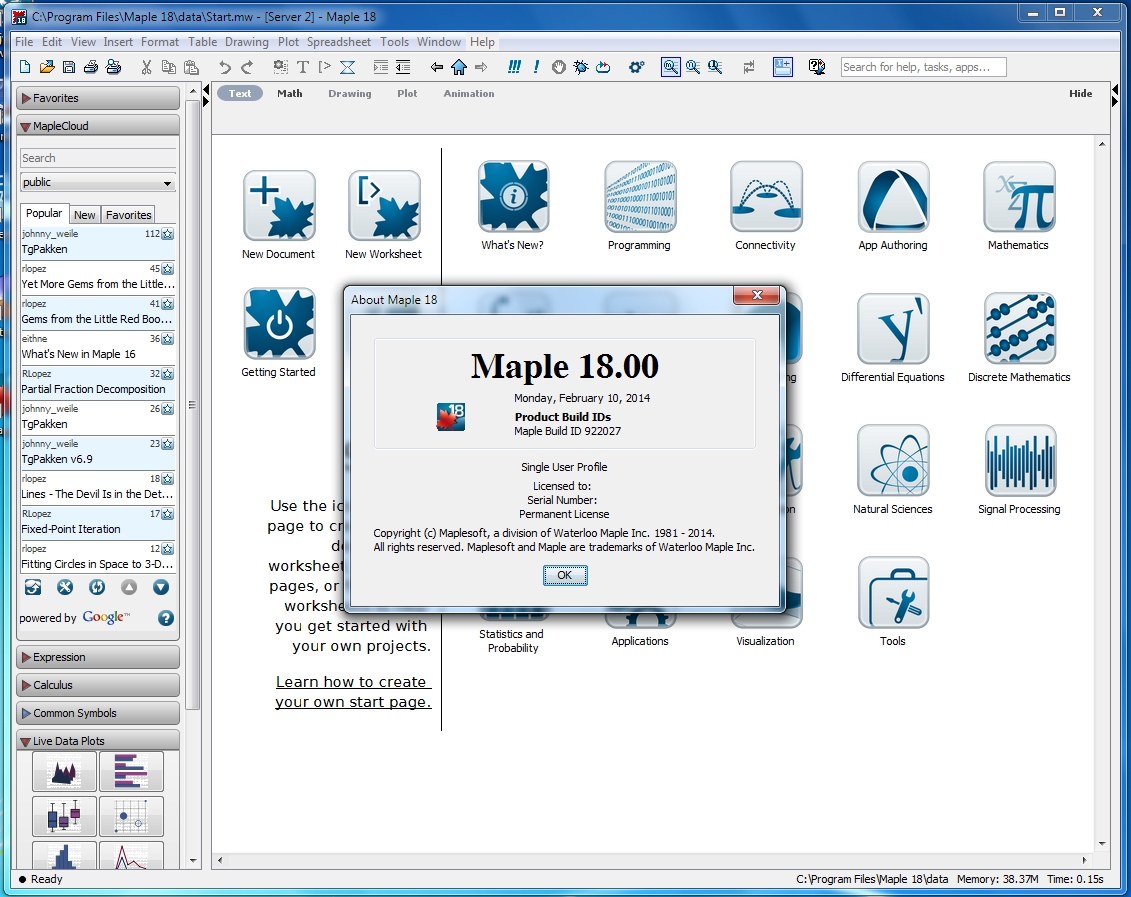 Maplesoft Maple 18.0