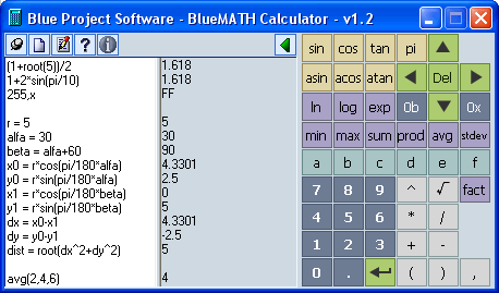 BlueMATH Calculator 1.2