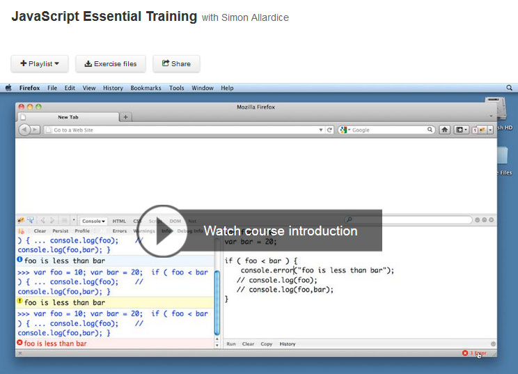 JavaScript Essential Training (Repost)