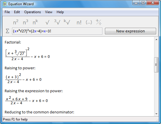 Equation Wizard 1.21