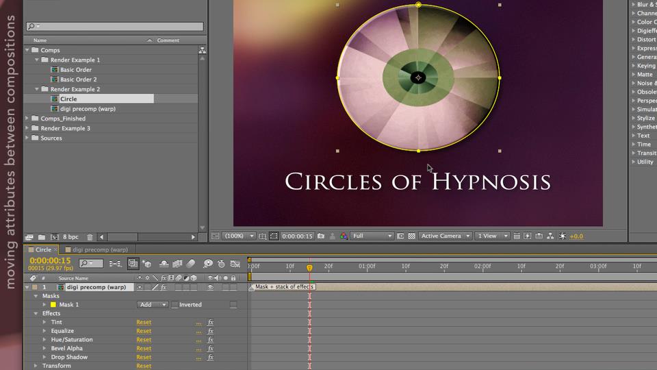 After Effects Apprentice 08: Nesting and Precomposing