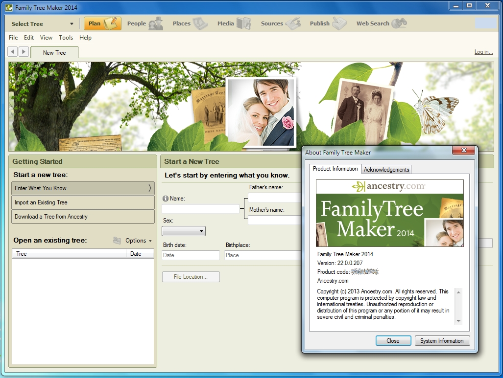 Family Tree Maker 2014 version 22.0.0.207