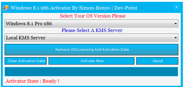 Windows 8.1 Activator By Simon - Benyo V.1.0