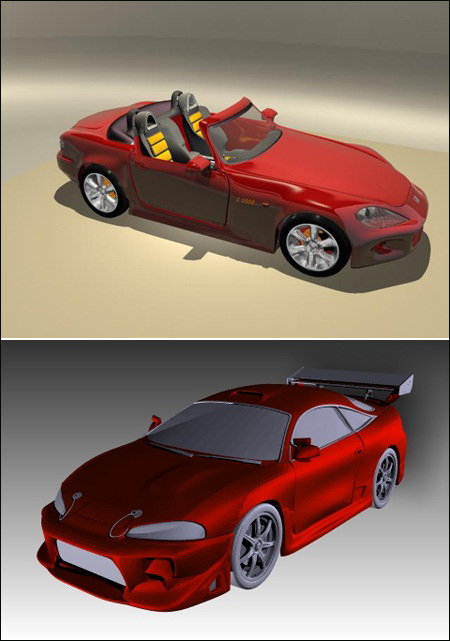 3D Models of Sports Cars