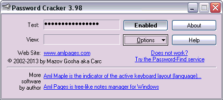 Password Cracker 3.98 portable