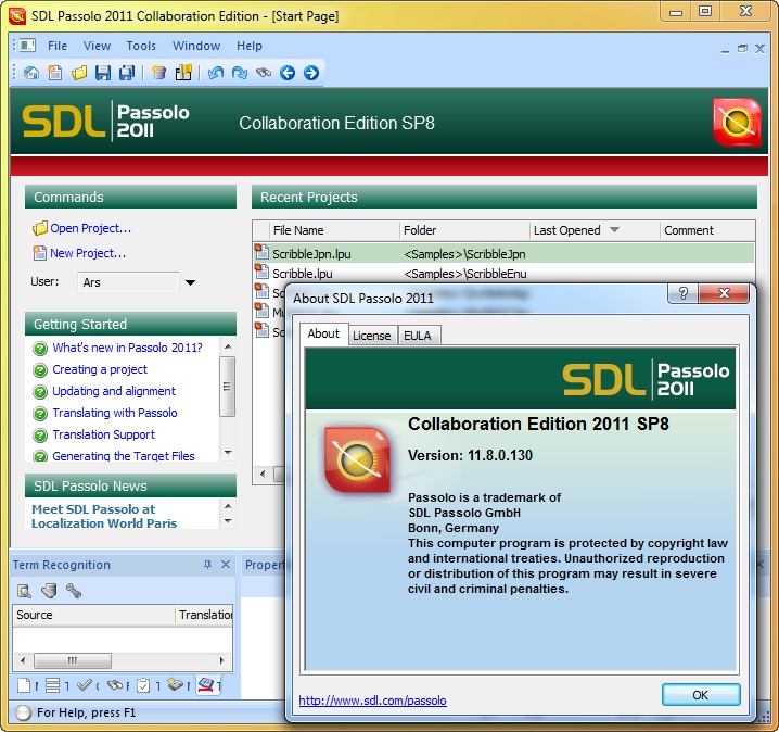 SDL Passolo 2011 11.8.0.130 SP8