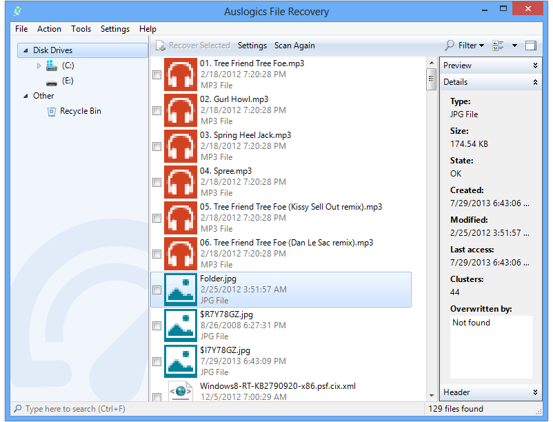 Auslogics File Recovery 4.1.0.0