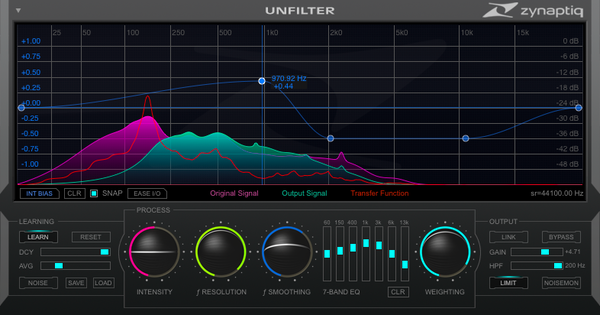 ZYNAPTIQ UNFILTER 1.2.1 (Win/Mac)