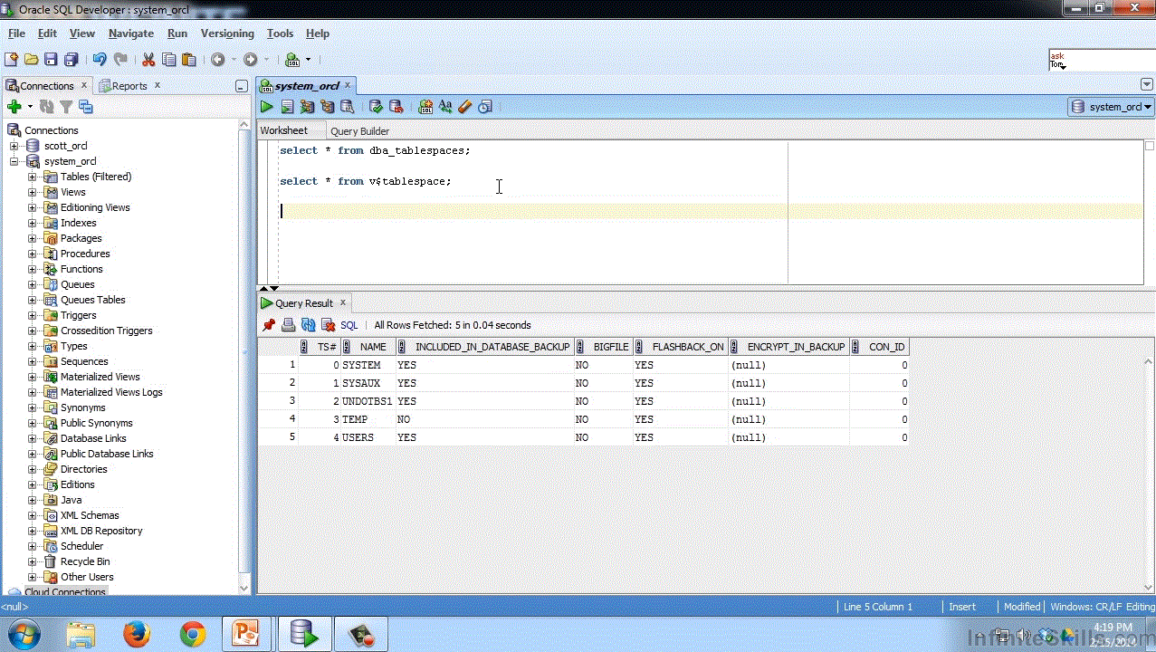 Learning Oracle 12c