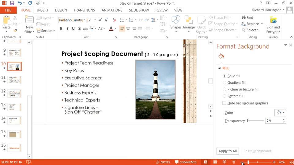 PowerPoint: From Outline to Presentation