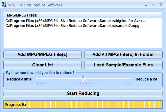 MPG File Size Reduce Software 7.0