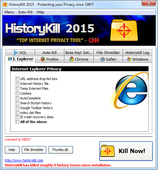 TrustSoft HistoryKill 2015 Build 2015.1.1