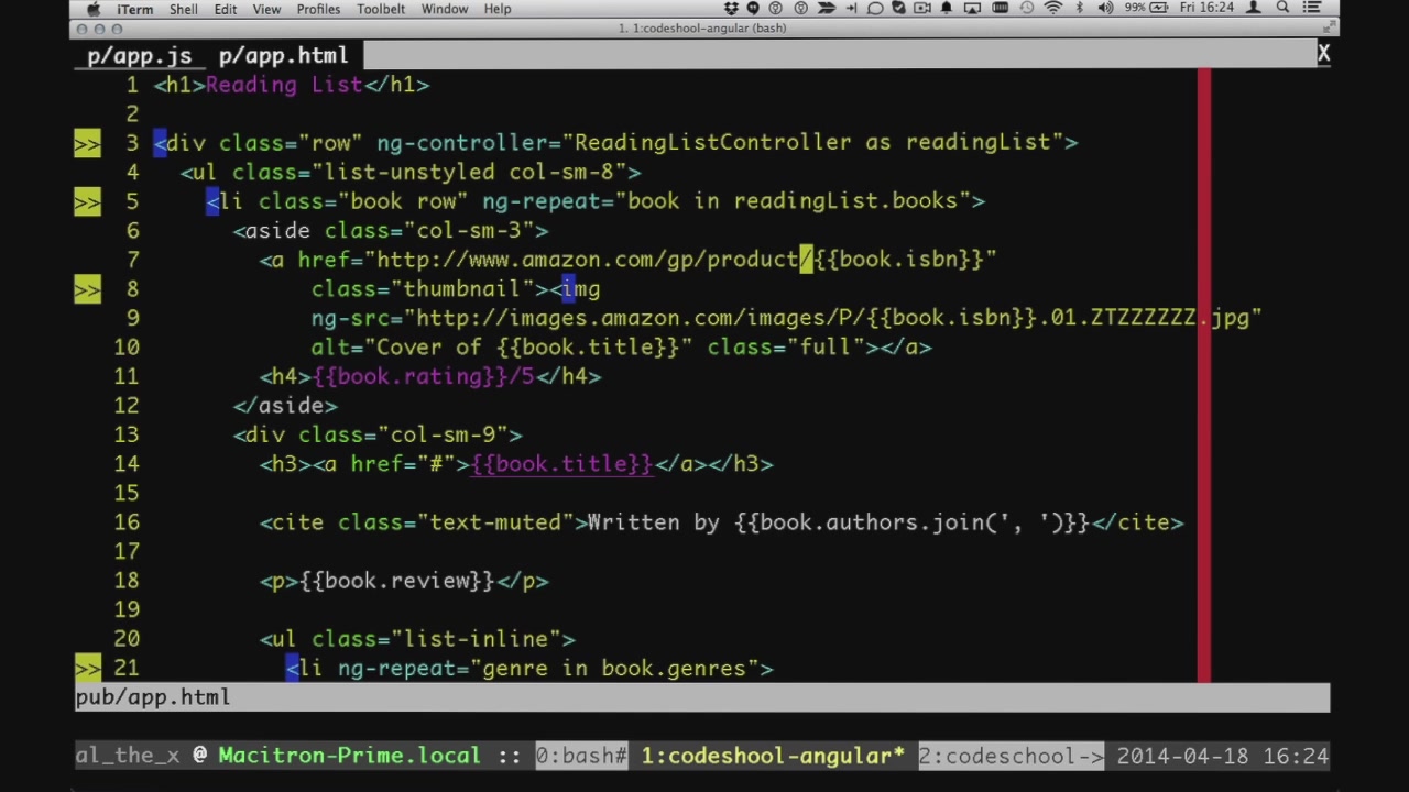 CodeSchool - Soup to Bits - Shaping Up With Angular.js (2014)