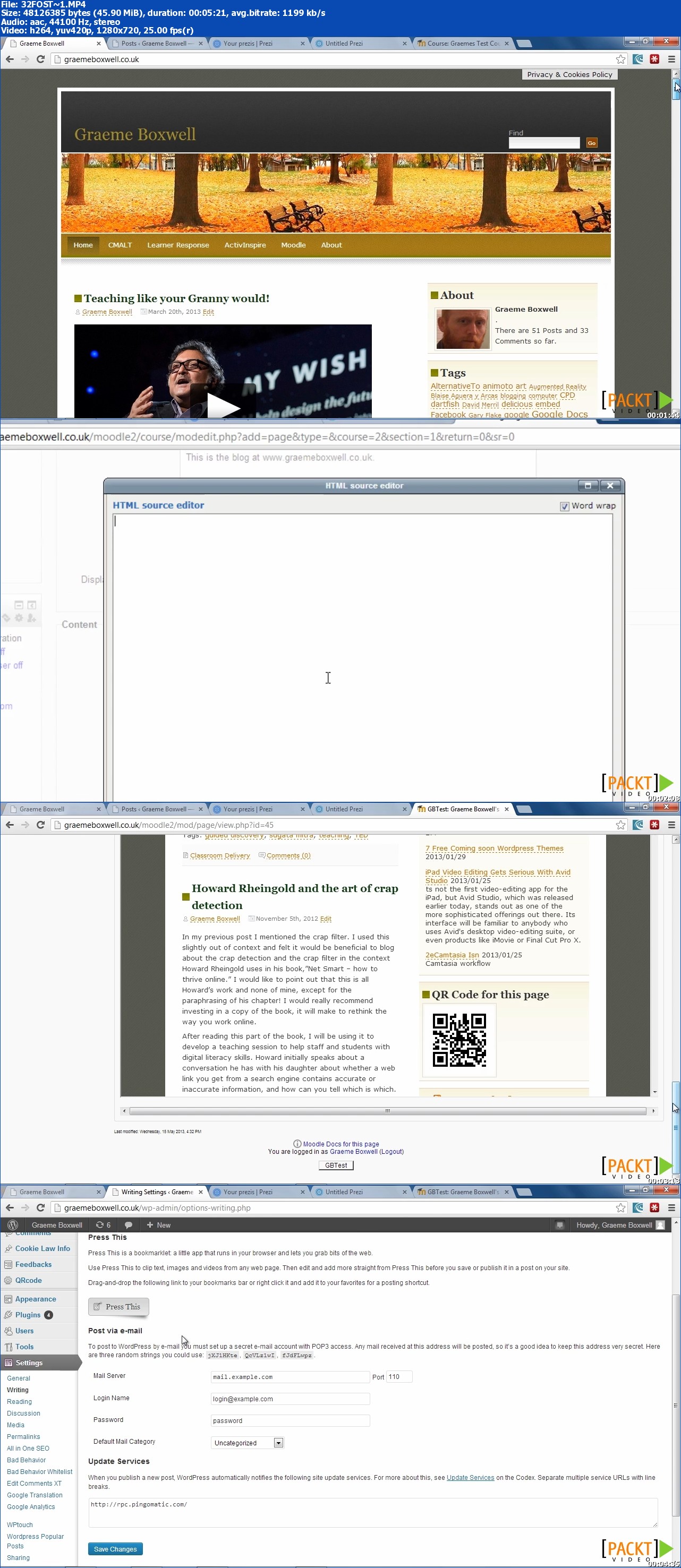 PacktPub - Moodle for Mobile Learning [Video]