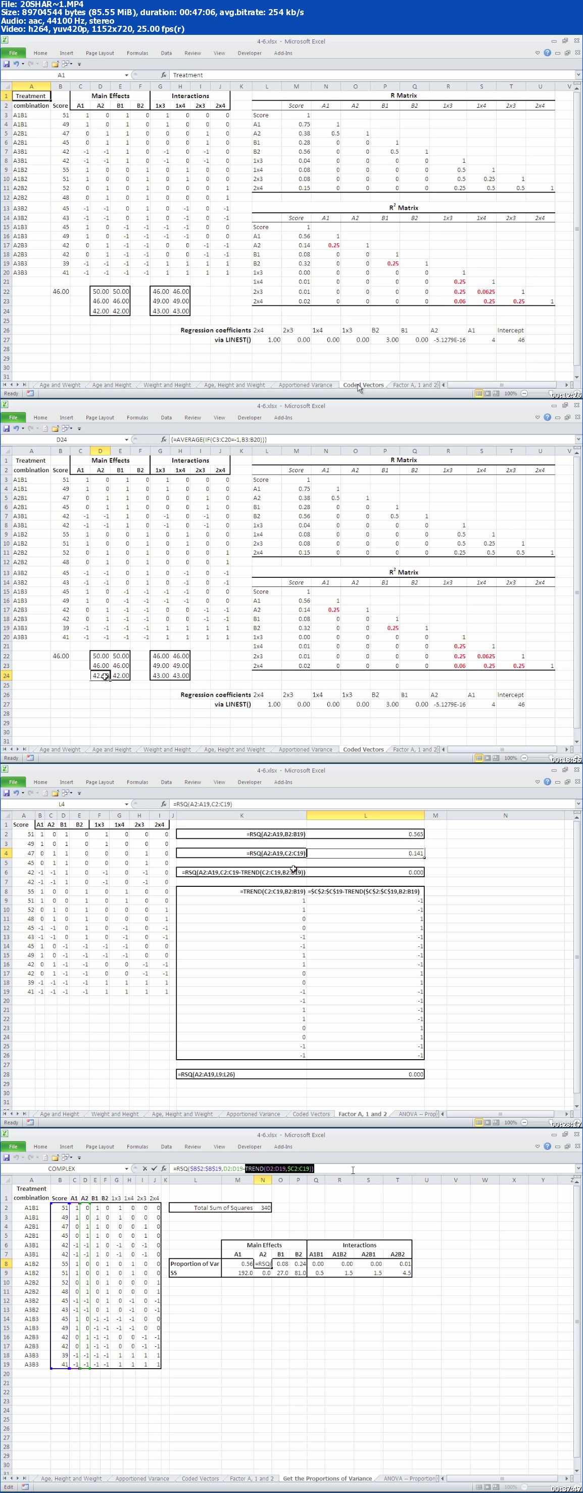 Livelessons - Statistical Analysis Using Excel (Video Training) Volume II