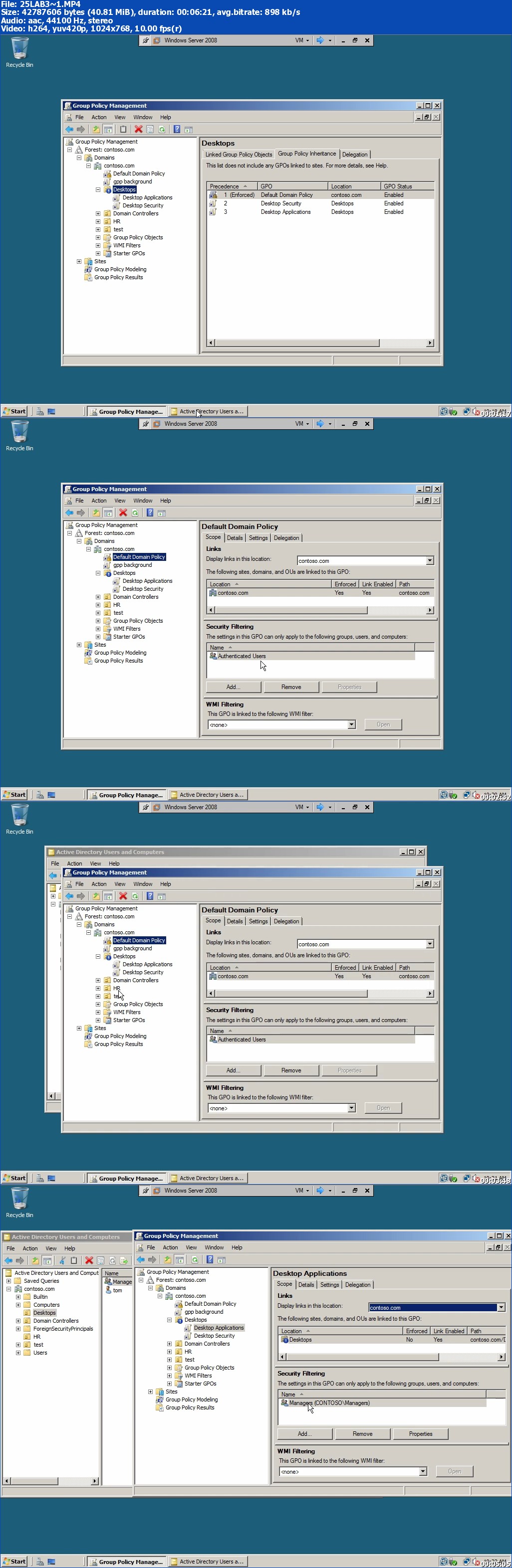 Pearson Certification - Group Policy Video Mentor