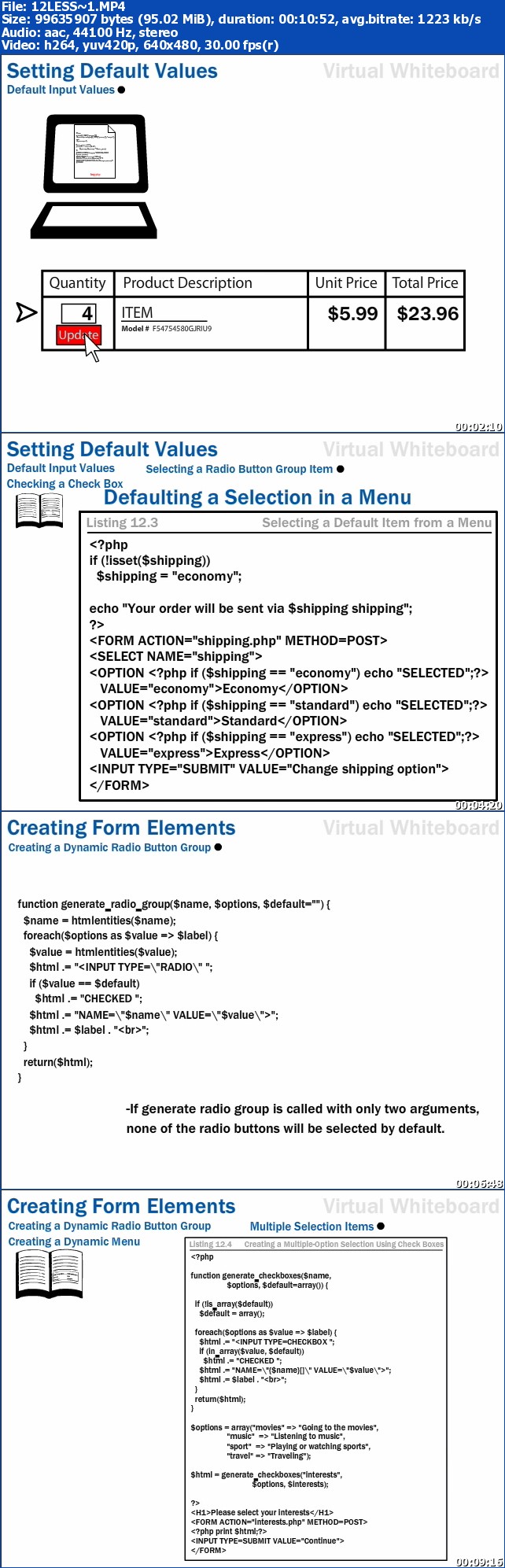 Sams Teach Yourself PHP and MySQL Video Learning