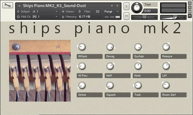 sound DUST Ships Piano MK2 KONTAKT