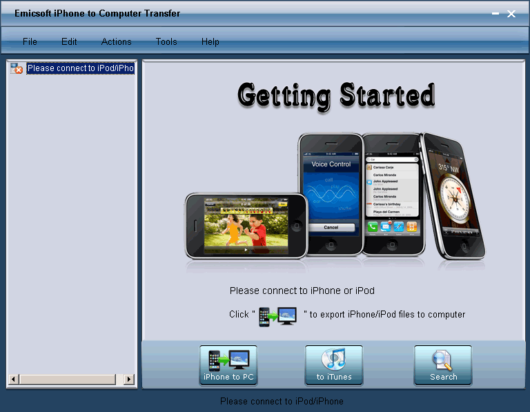 Emicsoft iPhone to Computer Transfer 5.1.16.9796